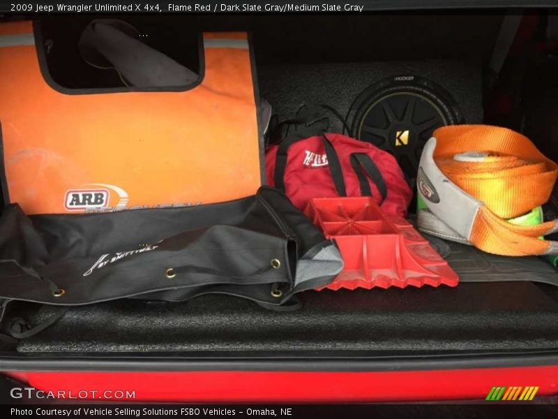 Flame Red / Dark Slate Gray/Medium Slate Gray 2009 Jeep Wrangler Unlimited X 4x4