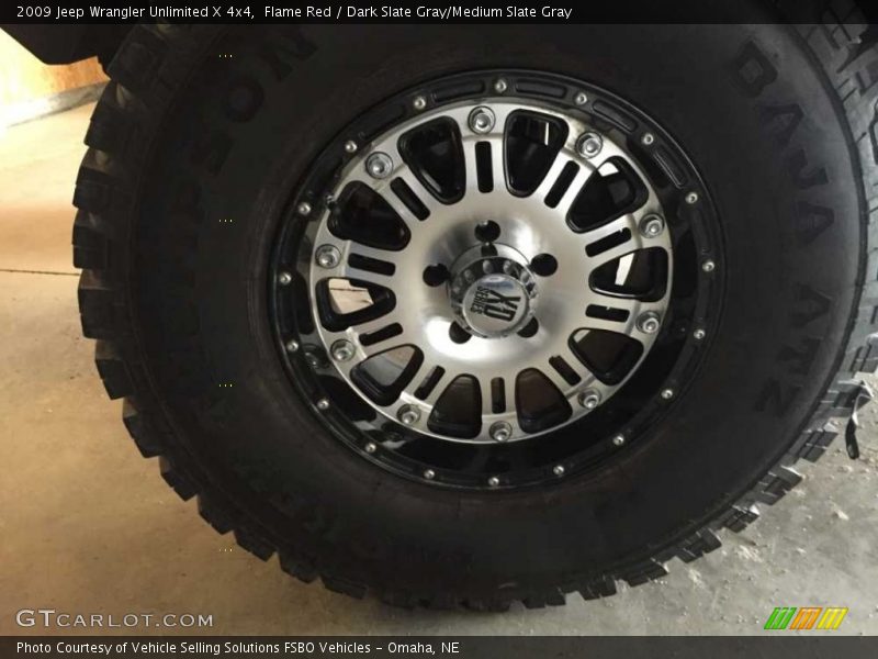 Flame Red / Dark Slate Gray/Medium Slate Gray 2009 Jeep Wrangler Unlimited X 4x4