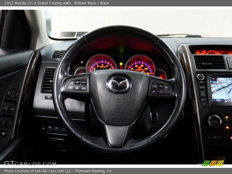 Brilliant Black / Black 2012 Mazda CX-9 Grand Touring AWD