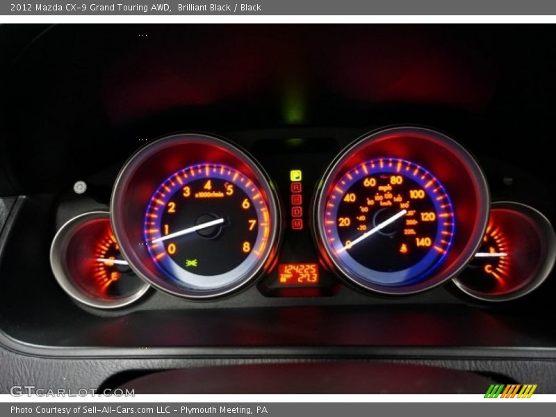 Brilliant Black / Black 2012 Mazda CX-9 Grand Touring AWD