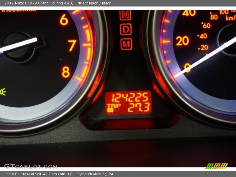 Brilliant Black / Black 2012 Mazda CX-9 Grand Touring AWD