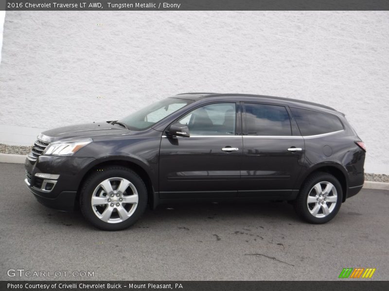 Tungsten Metallic / Ebony 2016 Chevrolet Traverse LT AWD
