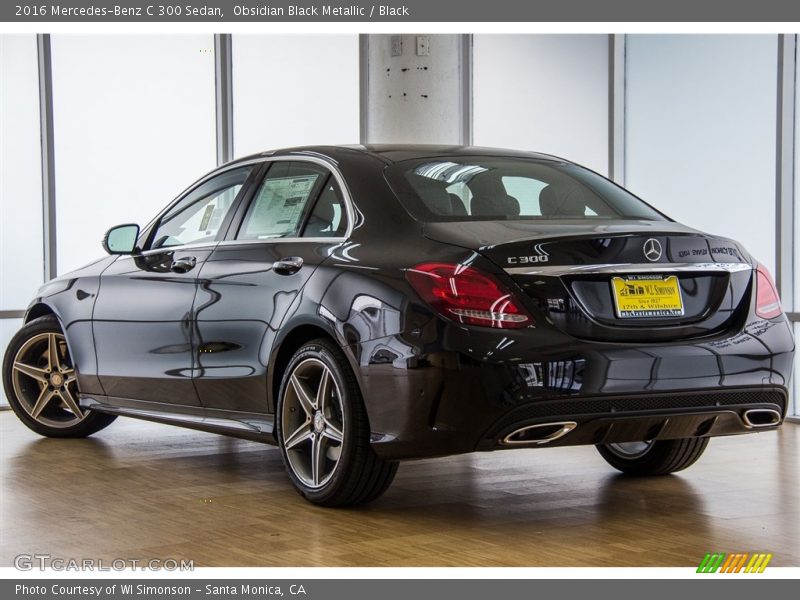 Obsidian Black Metallic / Black 2016 Mercedes-Benz C 300 Sedan