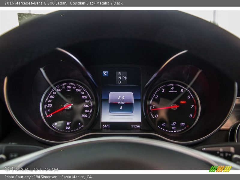 Obsidian Black Metallic / Black 2016 Mercedes-Benz C 300 Sedan
