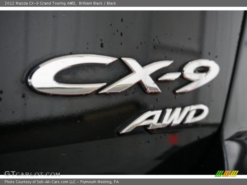 Brilliant Black / Black 2012 Mazda CX-9 Grand Touring AWD