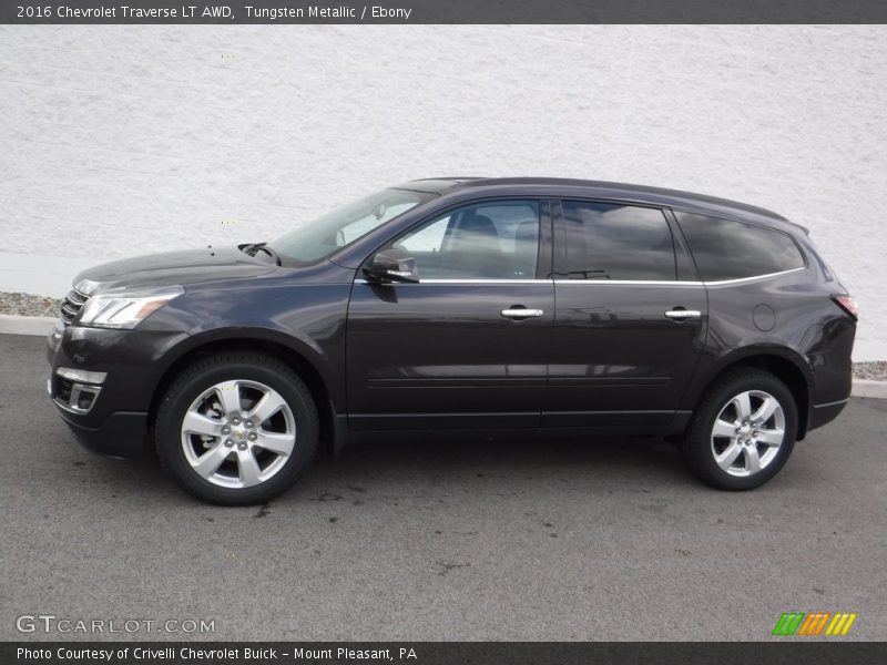 Tungsten Metallic / Ebony 2016 Chevrolet Traverse LT AWD