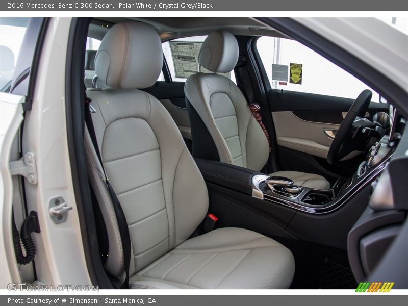 Polar White / Crystal Grey/Black 2016 Mercedes-Benz C 300 Sedan