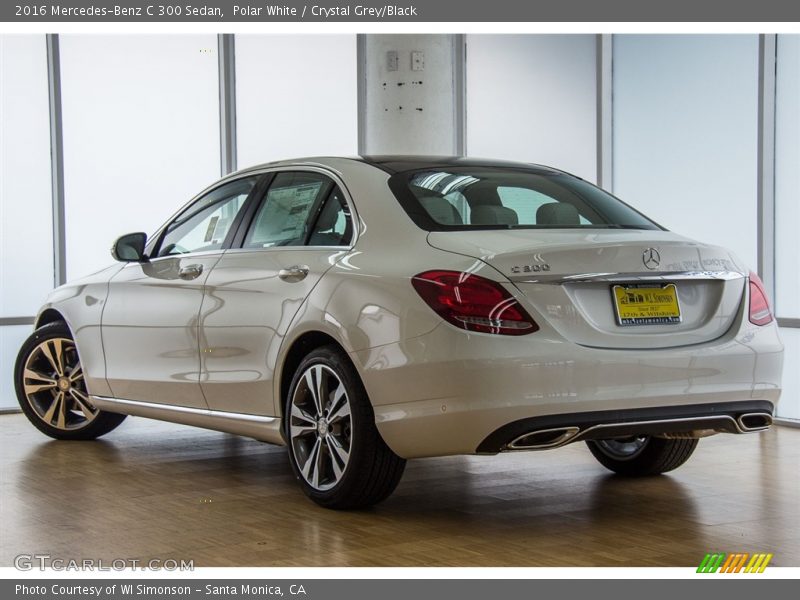 Polar White / Crystal Grey/Black 2016 Mercedes-Benz C 300 Sedan