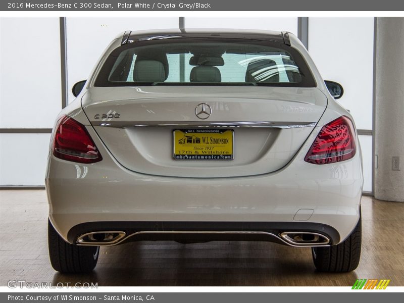 Polar White / Crystal Grey/Black 2016 Mercedes-Benz C 300 Sedan