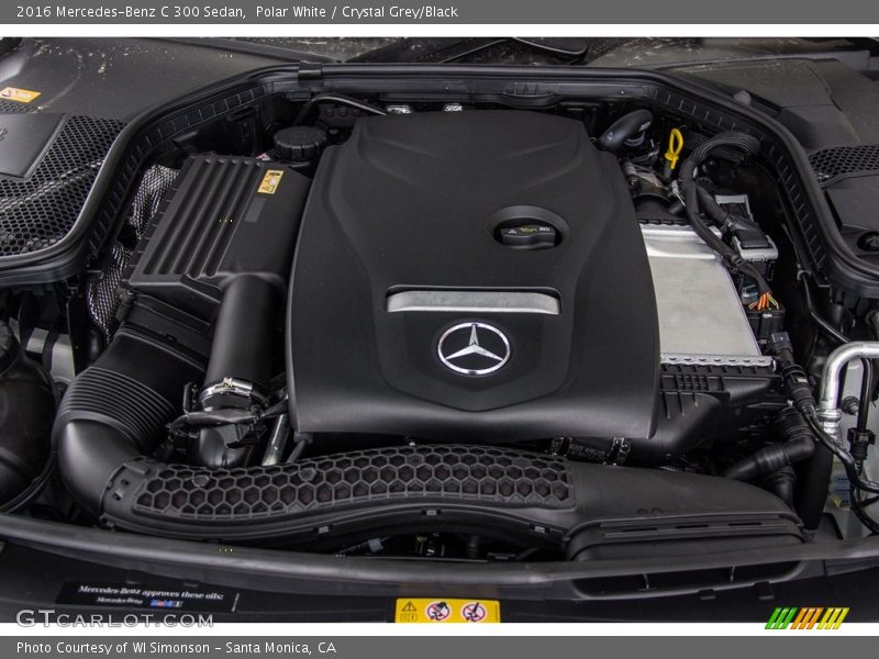 Polar White / Crystal Grey/Black 2016 Mercedes-Benz C 300 Sedan