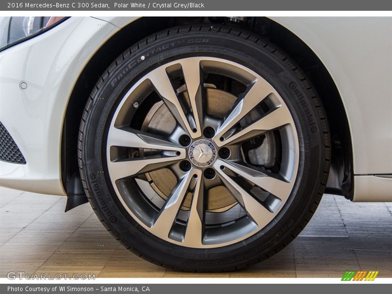 Polar White / Crystal Grey/Black 2016 Mercedes-Benz C 300 Sedan
