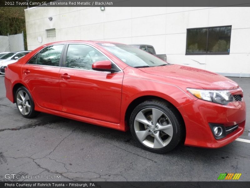 Barcelona Red Metallic / Black/Ash 2012 Toyota Camry SE