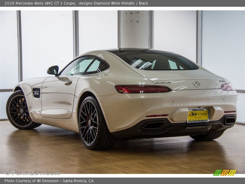 designo Diamond White Metallic / Black 2016 Mercedes-Benz AMG GT S Coupe