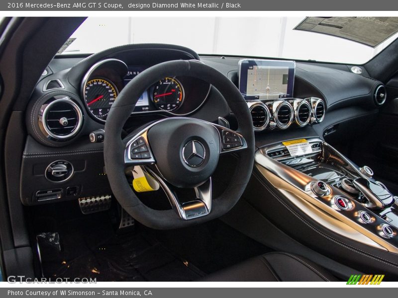 designo Diamond White Metallic / Black 2016 Mercedes-Benz AMG GT S Coupe