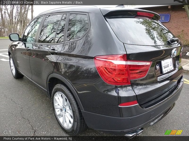Black Sapphire Metallic / Black 2013 BMW X3 xDrive 28i