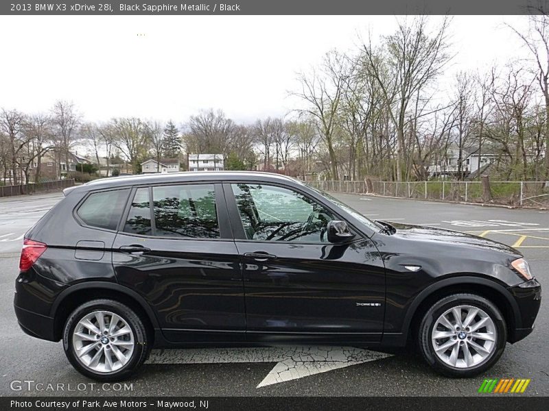 Black Sapphire Metallic / Black 2013 BMW X3 xDrive 28i