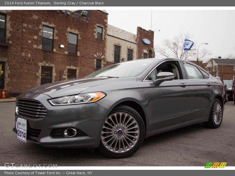 Sterling Gray / Charcoal Black 2014 Ford Fusion Titanium