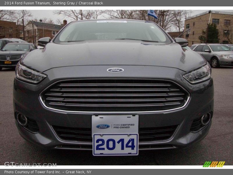 Sterling Gray / Charcoal Black 2014 Ford Fusion Titanium