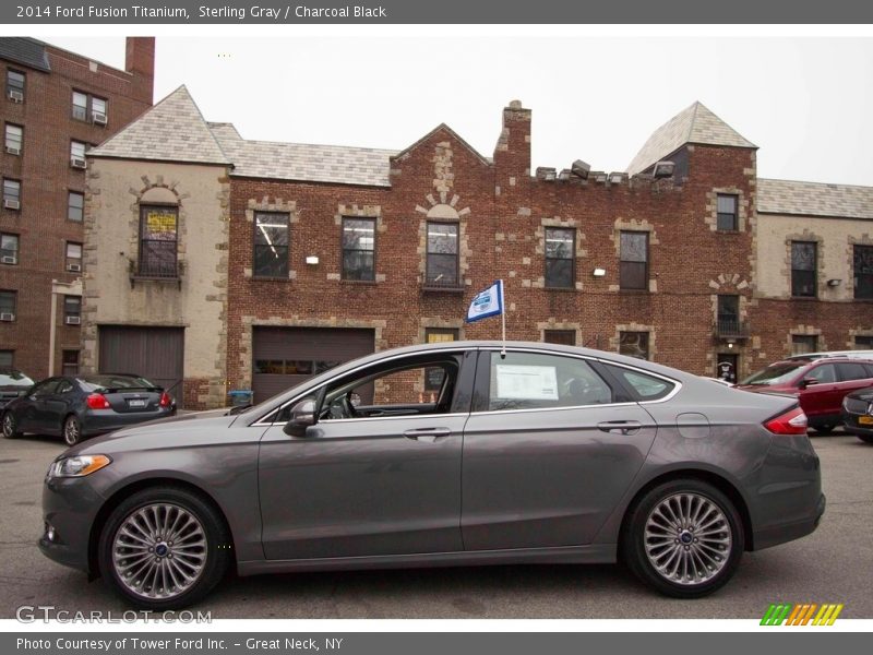 Sterling Gray / Charcoal Black 2014 Ford Fusion Titanium