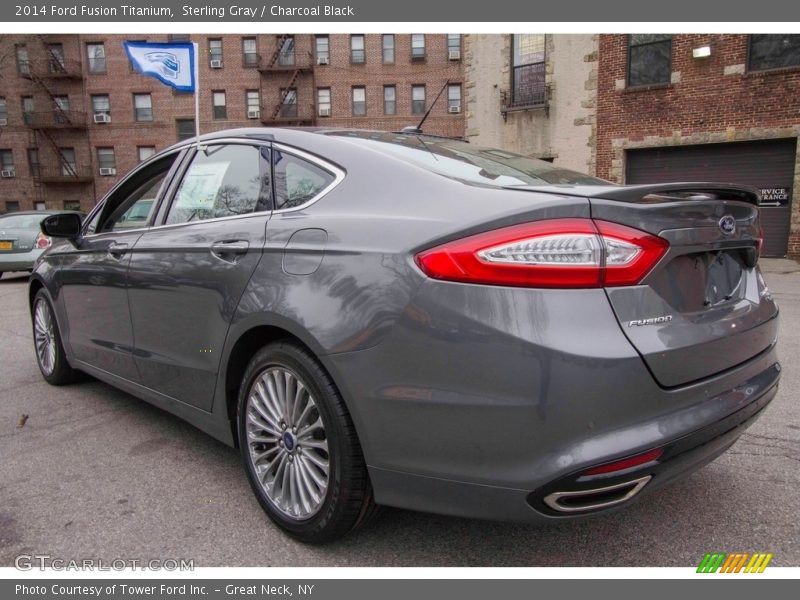 Sterling Gray / Charcoal Black 2014 Ford Fusion Titanium