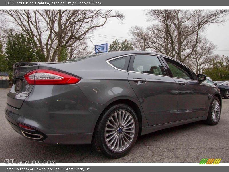 Sterling Gray / Charcoal Black 2014 Ford Fusion Titanium