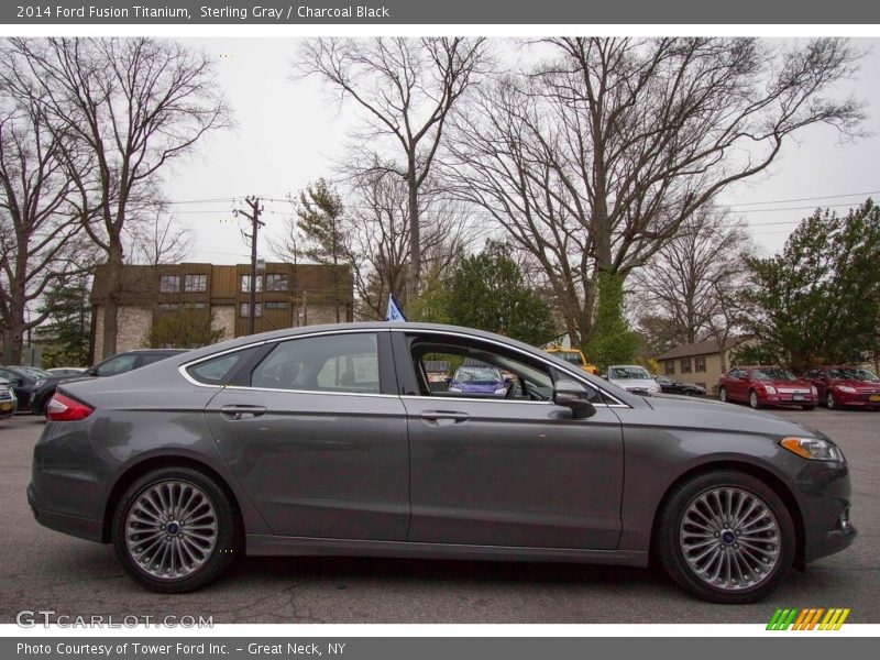Sterling Gray / Charcoal Black 2014 Ford Fusion Titanium