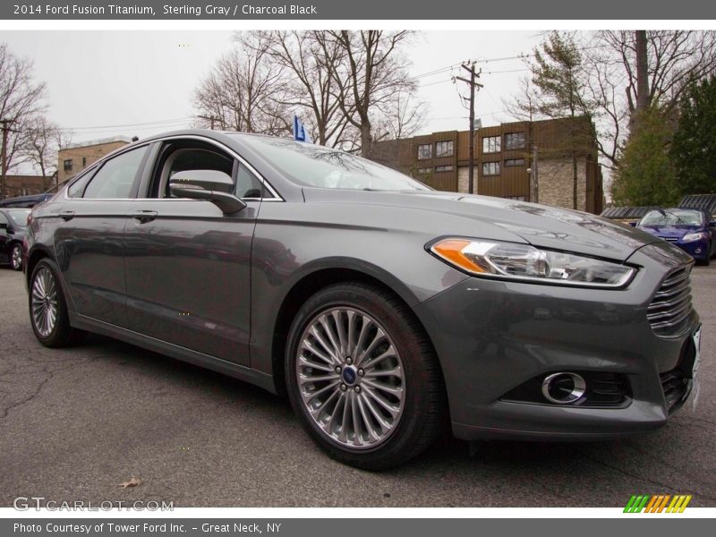 Sterling Gray / Charcoal Black 2014 Ford Fusion Titanium