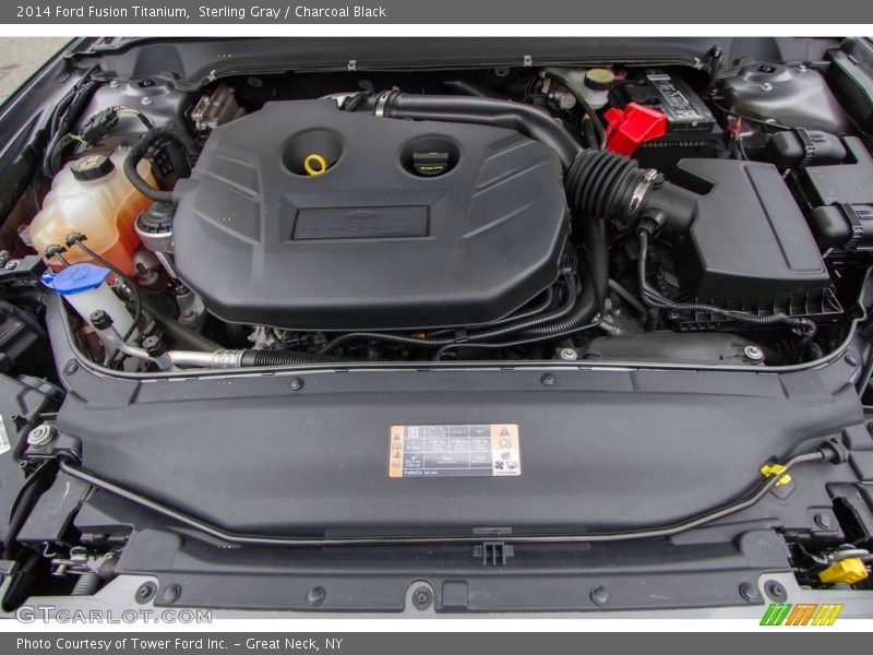 Sterling Gray / Charcoal Black 2014 Ford Fusion Titanium