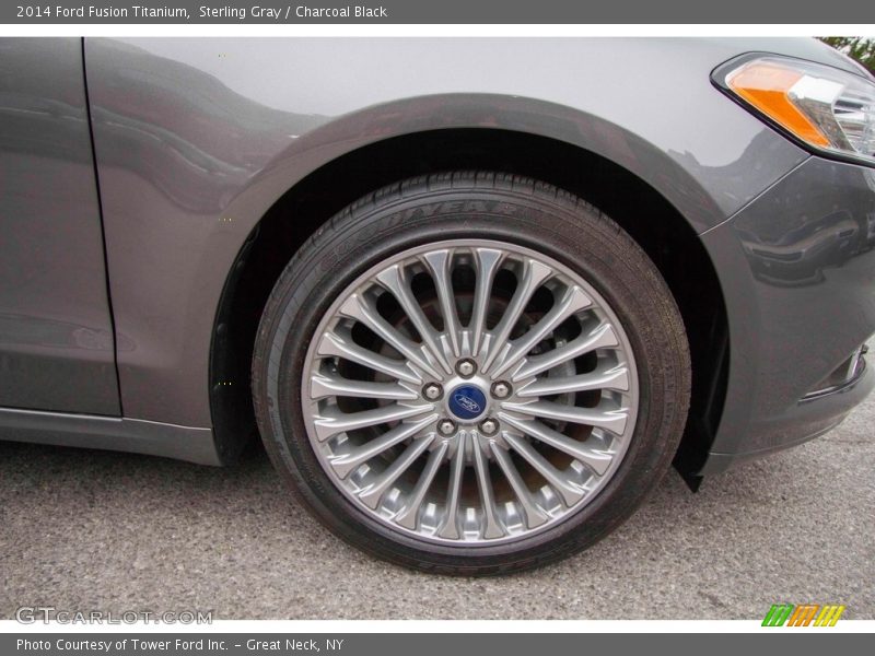 Sterling Gray / Charcoal Black 2014 Ford Fusion Titanium