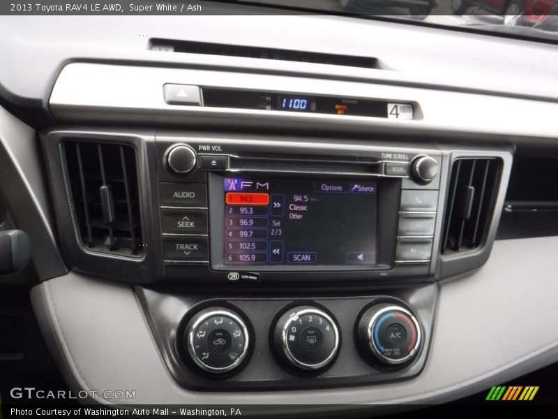 Super White / Ash 2013 Toyota RAV4 LE AWD