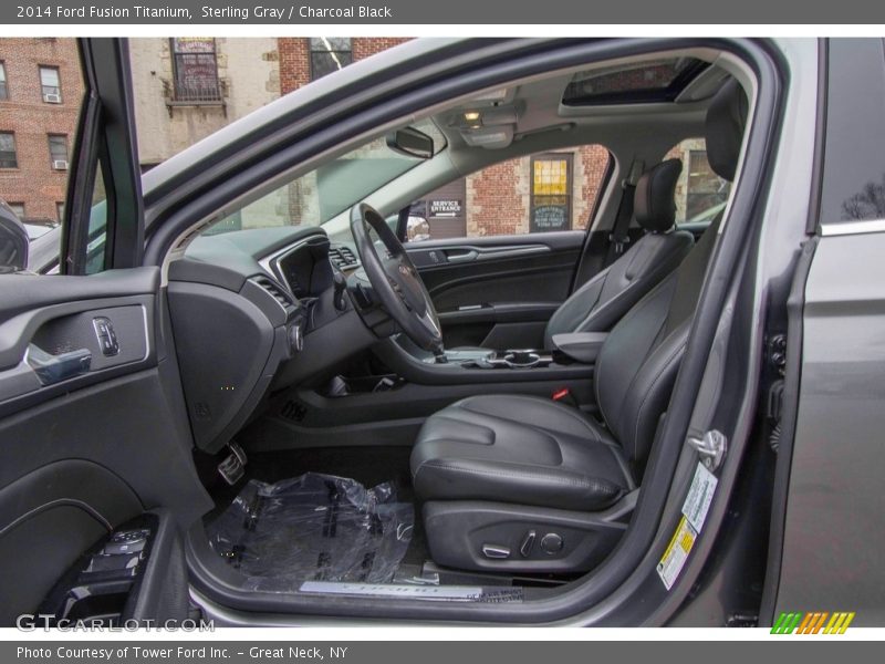 Sterling Gray / Charcoal Black 2014 Ford Fusion Titanium