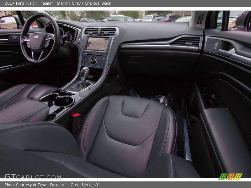 Sterling Gray / Charcoal Black 2014 Ford Fusion Titanium