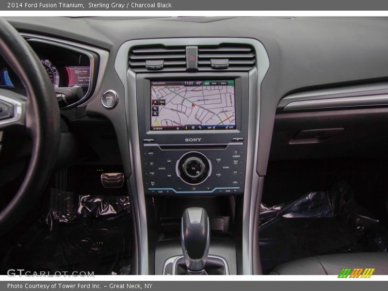 Sterling Gray / Charcoal Black 2014 Ford Fusion Titanium