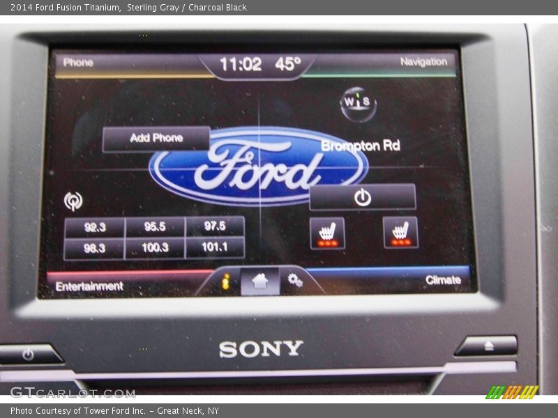Sterling Gray / Charcoal Black 2014 Ford Fusion Titanium