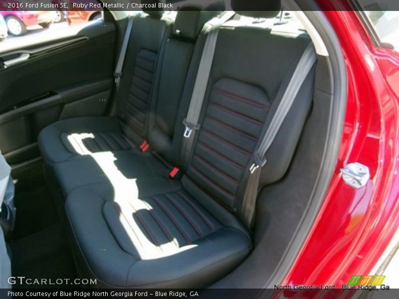 Ruby Red Metallic / Charcoal Black 2016 Ford Fusion SE