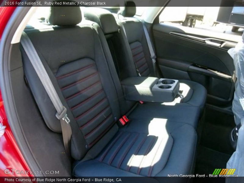 Ruby Red Metallic / Charcoal Black 2016 Ford Fusion SE