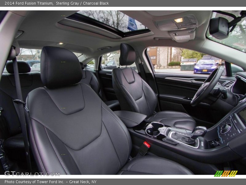 Sterling Gray / Charcoal Black 2014 Ford Fusion Titanium