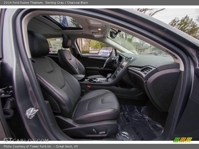 Sterling Gray / Charcoal Black 2014 Ford Fusion Titanium