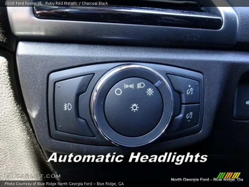 Ruby Red Metallic / Charcoal Black 2016 Ford Fusion SE
