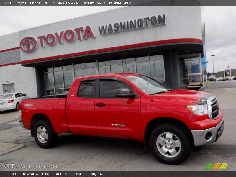 Radiant Red / Graphite Gray 2011 Toyota Tundra TRD Double Cab 4x4