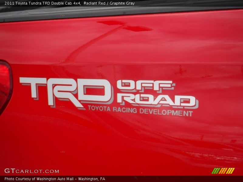 Radiant Red / Graphite Gray 2011 Toyota Tundra TRD Double Cab 4x4