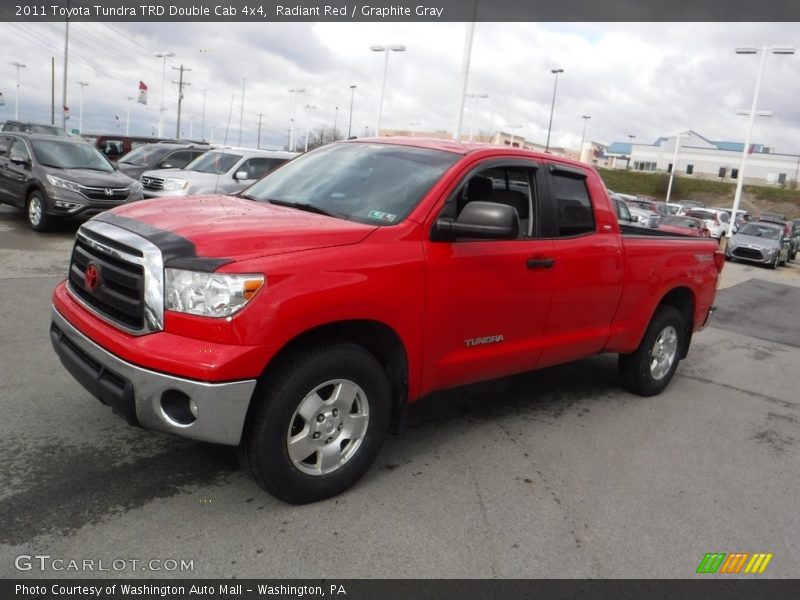 Radiant Red / Graphite Gray 2011 Toyota Tundra TRD Double Cab 4x4