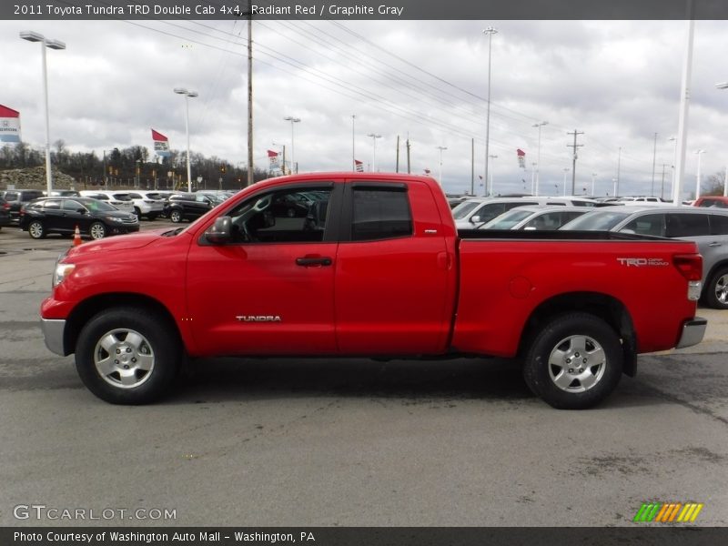 Radiant Red / Graphite Gray 2011 Toyota Tundra TRD Double Cab 4x4