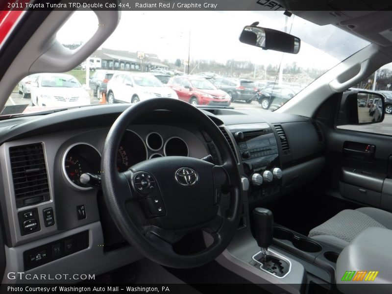 Radiant Red / Graphite Gray 2011 Toyota Tundra TRD Double Cab 4x4