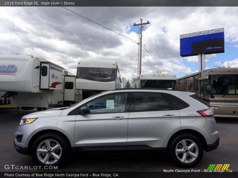 Ingot Silver / Ebony 2016 Ford Edge SE