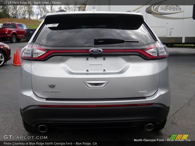 Ingot Silver / Ebony 2016 Ford Edge SE