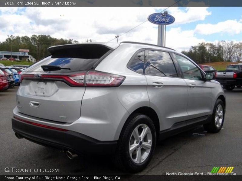 Ingot Silver / Ebony 2016 Ford Edge SE