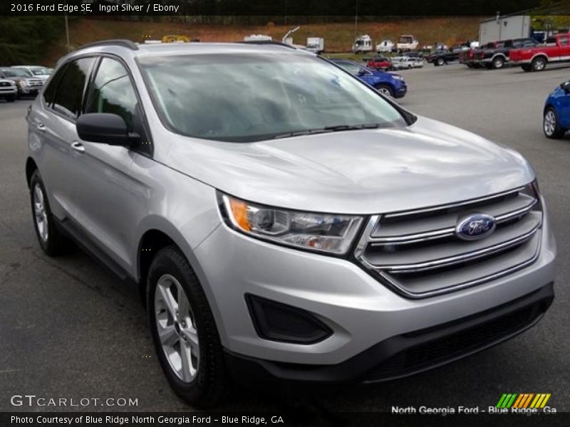 Ingot Silver / Ebony 2016 Ford Edge SE