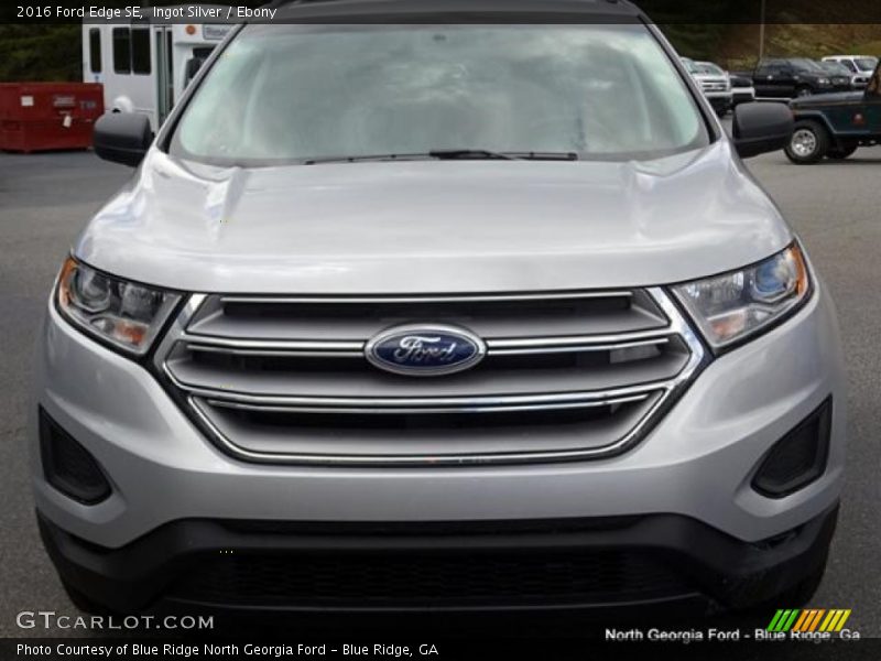 Ingot Silver / Ebony 2016 Ford Edge SE