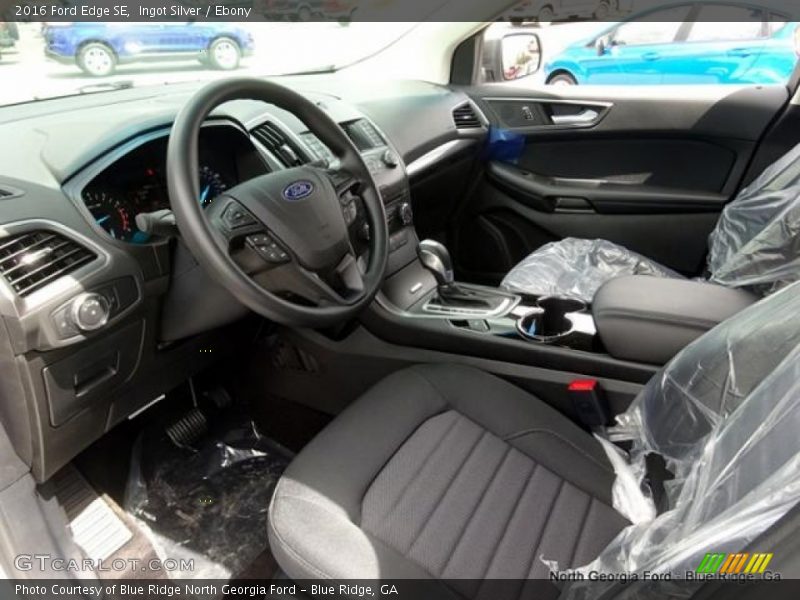 Ingot Silver / Ebony 2016 Ford Edge SE